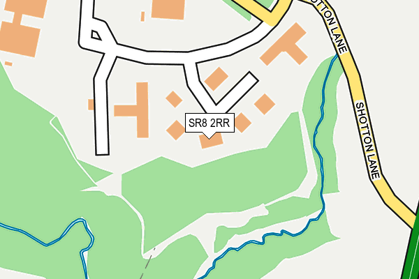 SR8 2RR map - OS OpenMap – Local (Ordnance Survey)