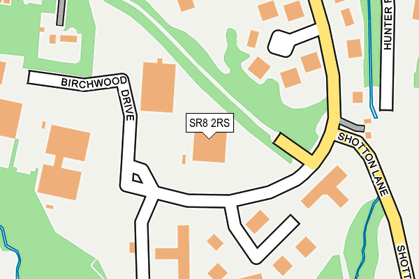 SR8 2RS map - OS OpenMap – Local (Ordnance Survey)