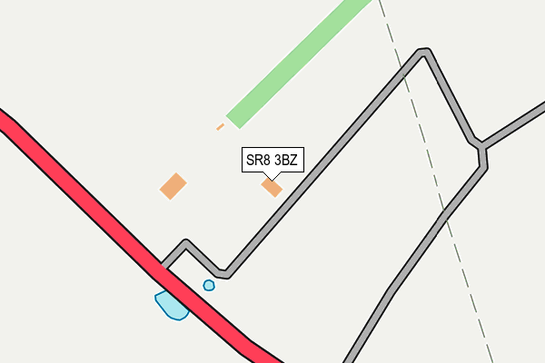 SR8 3BZ map - OS OpenMap – Local (Ordnance Survey)