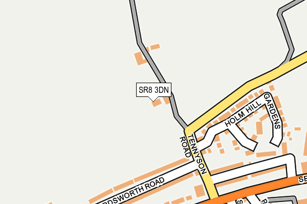 SR8 3DN map - OS OpenMap – Local (Ordnance Survey)