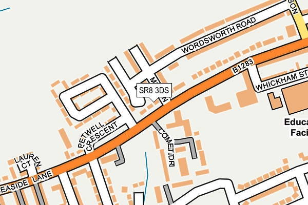SR8 3DS map - OS OpenMap – Local (Ordnance Survey)
