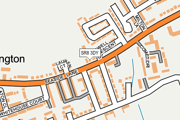 SR8 3DY map - OS OpenMap – Local (Ordnance Survey)