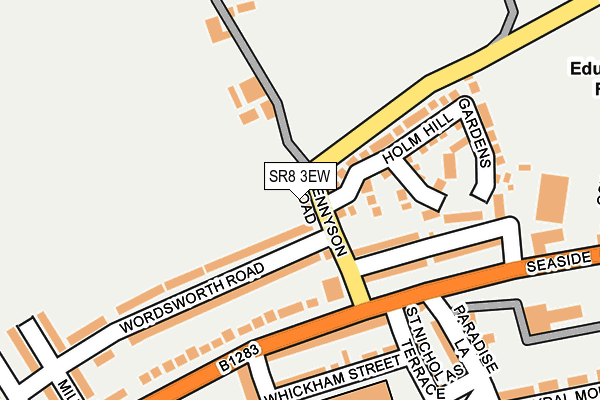 SR8 3EW map - OS OpenMap – Local (Ordnance Survey)