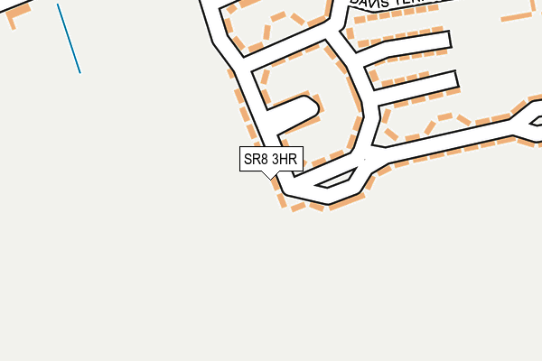 SR8 3HR map - OS OpenMap – Local (Ordnance Survey)
