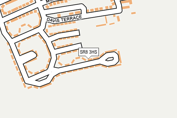 SR8 3HS map - OS OpenMap – Local (Ordnance Survey)