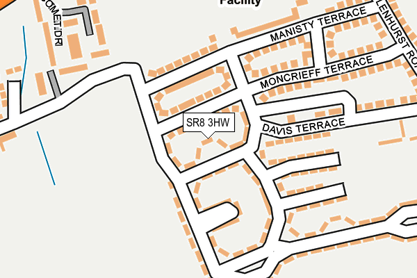 SR8 3HW map - OS OpenMap – Local (Ordnance Survey)