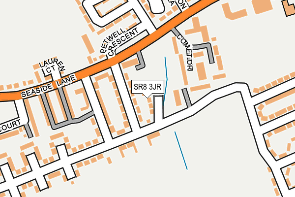 SR8 3JR map - OS OpenMap – Local (Ordnance Survey)