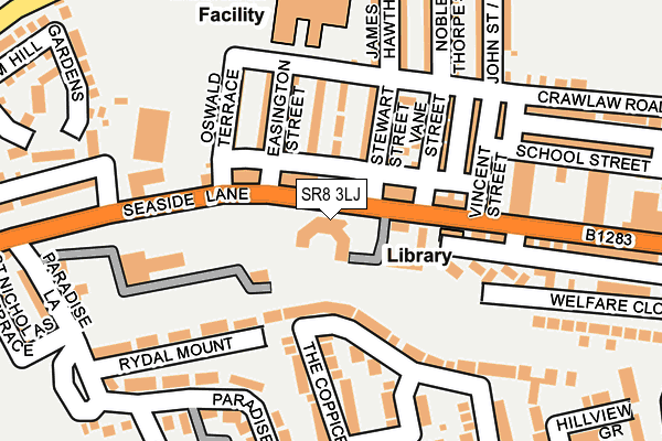SR8 3LJ map - OS OpenMap – Local (Ordnance Survey)