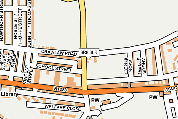 SR8 3LR map - OS OpenMap – Local (Ordnance Survey)