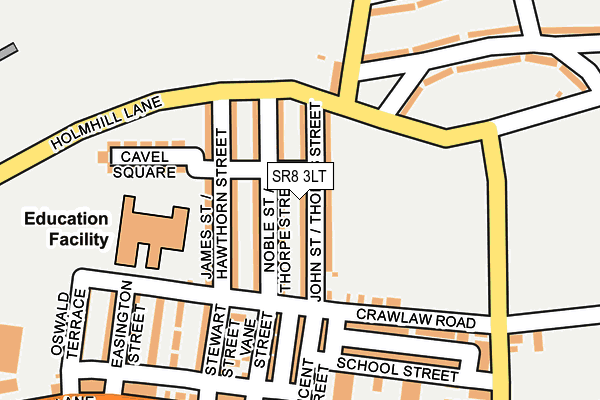 SR8 3LT map - OS OpenMap – Local (Ordnance Survey)