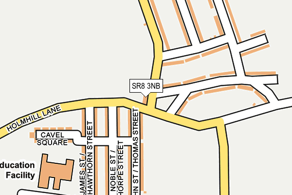SR8 3NB map - OS OpenMap – Local (Ordnance Survey)