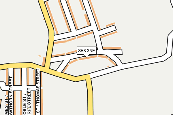 SR8 3NE map - OS OpenMap – Local (Ordnance Survey)