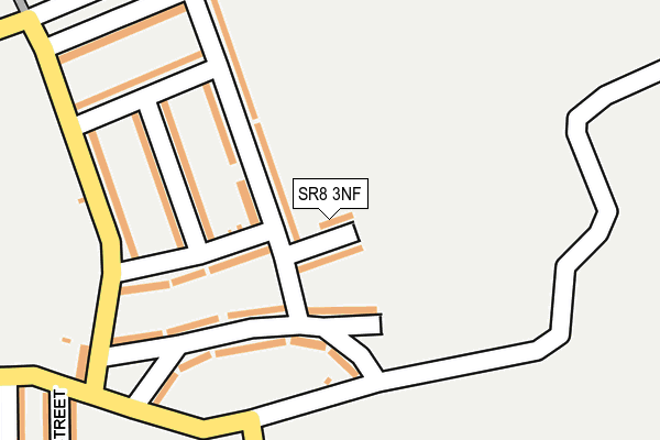 SR8 3NF map - OS OpenMap – Local (Ordnance Survey)