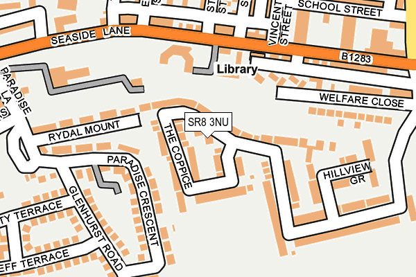 SR8 3NU map - OS OpenMap – Local (Ordnance Survey)