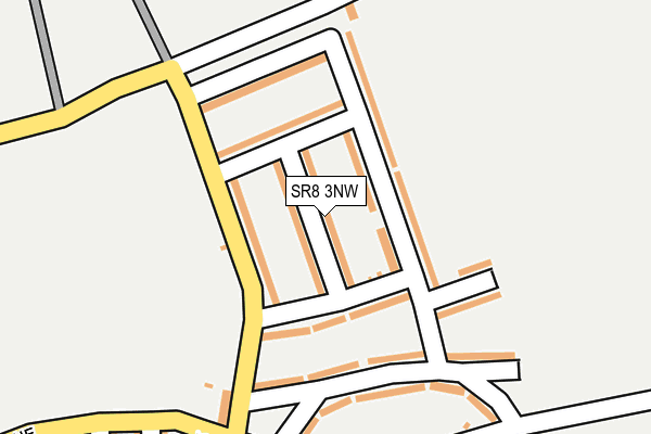 SR8 3NW map - OS OpenMap – Local (Ordnance Survey)