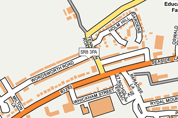 SR8 3PA map - OS OpenMap – Local (Ordnance Survey)