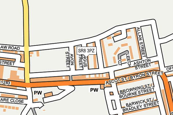 SR8 3PZ map - OS OpenMap – Local (Ordnance Survey)