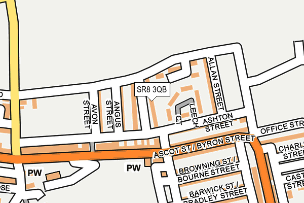 SR8 3QB map - OS OpenMap – Local (Ordnance Survey)