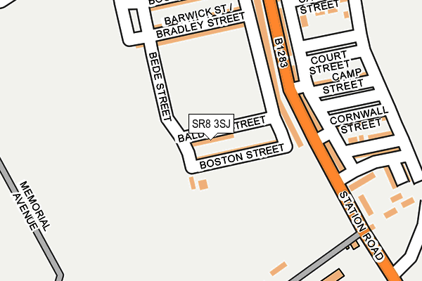 SR8 3SJ map - OS OpenMap – Local (Ordnance Survey)