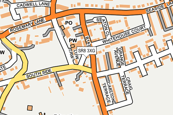 SR8 3XG map - OS OpenMap – Local (Ordnance Survey)