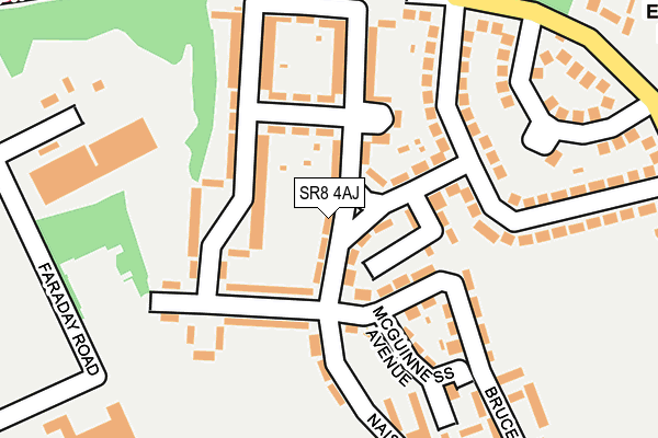 SR8 4AJ map - OS OpenMap – Local (Ordnance Survey)