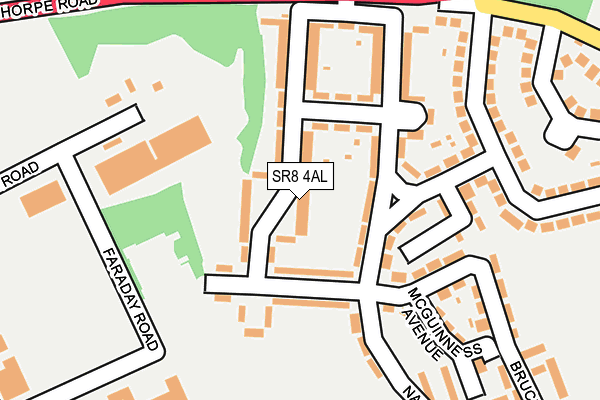 SR8 4AL map - OS OpenMap – Local (Ordnance Survey)