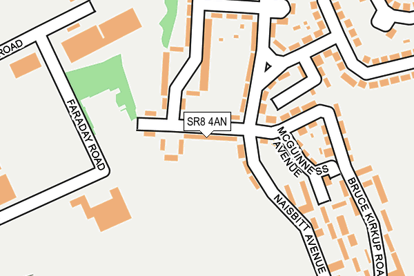 SR8 4AN map - OS OpenMap – Local (Ordnance Survey)