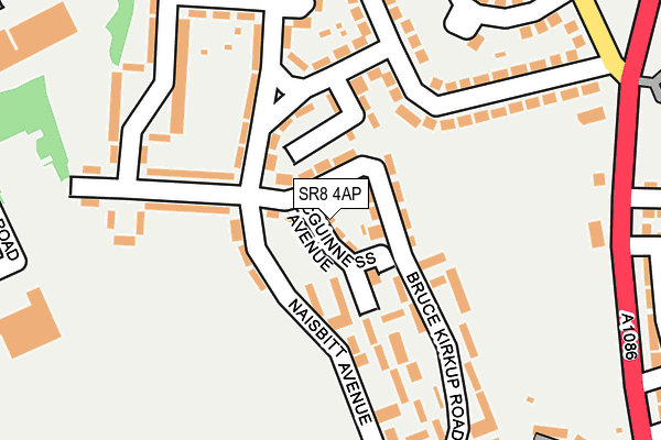 SR8 4AP map - OS OpenMap – Local (Ordnance Survey)