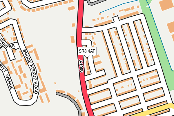 SR8 4AT map - OS OpenMap – Local (Ordnance Survey)