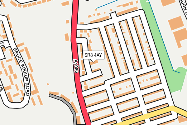 SR8 4AY map - OS OpenMap – Local (Ordnance Survey)