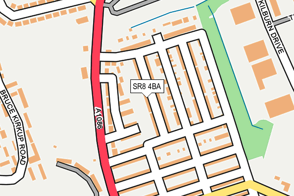SR8 4BA map - OS OpenMap – Local (Ordnance Survey)