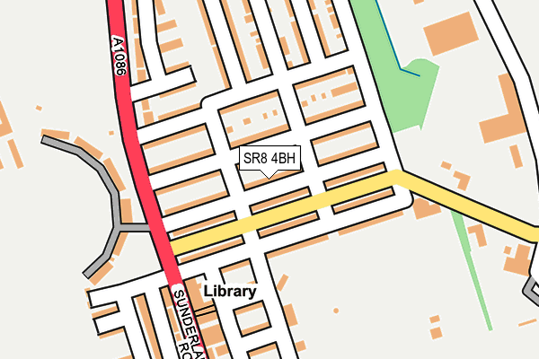 SR8 4BH map - OS OpenMap – Local (Ordnance Survey)