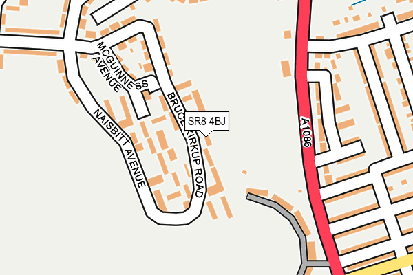 SR8 4BJ map - OS OpenMap – Local (Ordnance Survey)