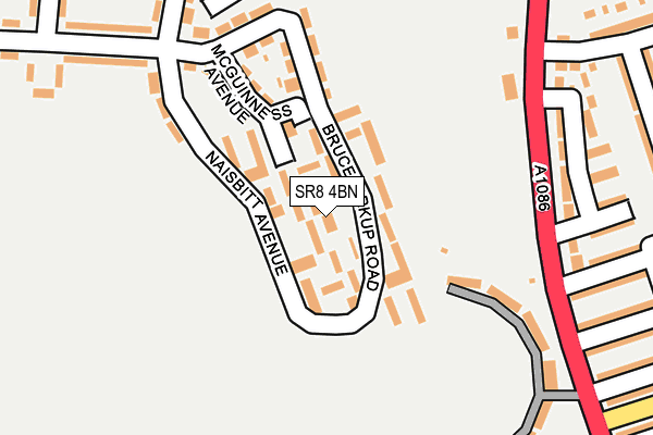 SR8 4BN map - OS OpenMap – Local (Ordnance Survey)