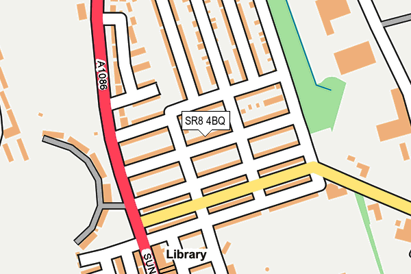 SR8 4BQ map - OS OpenMap – Local (Ordnance Survey)