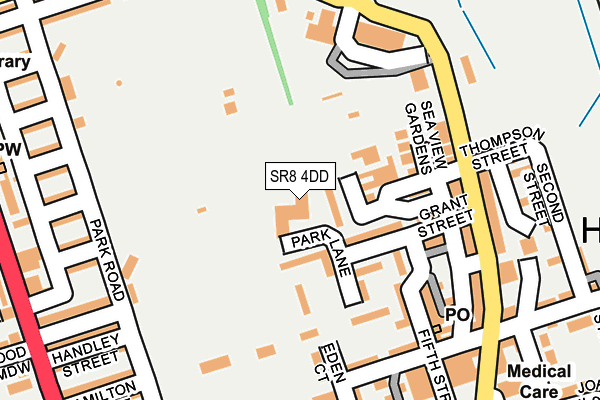 SR8 4DD map - OS OpenMap – Local (Ordnance Survey)