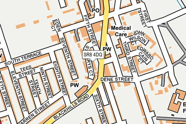 SR8 4DQ map - OS OpenMap – Local (Ordnance Survey)