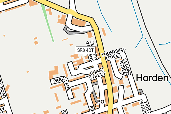SR8 4DT map - OS OpenMap – Local (Ordnance Survey)