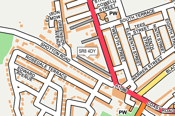 SR8 4DY map - OS OpenMap – Local (Ordnance Survey)