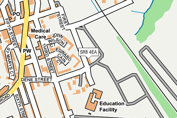 SR8 4EA map - OS OpenMap – Local (Ordnance Survey)