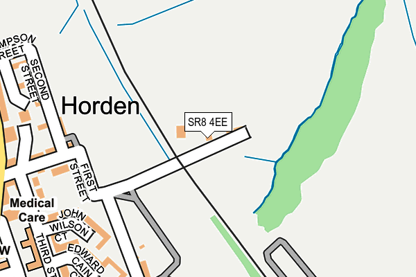 SR8 4EE map - OS OpenMap – Local (Ordnance Survey)