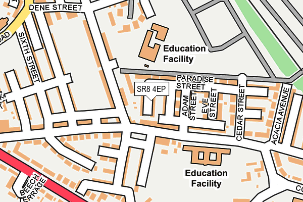 SR8 4EP map - OS OpenMap – Local (Ordnance Survey)