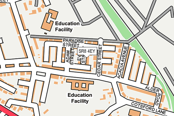 SR8 4EY map - OS OpenMap – Local (Ordnance Survey)