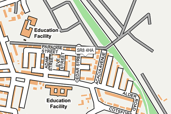 SR8 4HA map - OS OpenMap – Local (Ordnance Survey)