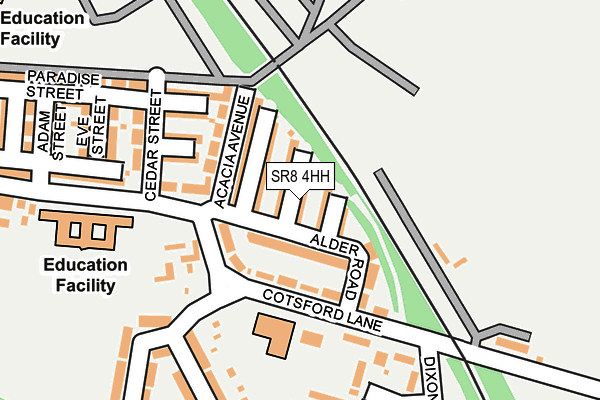 SR8 4HH map - OS OpenMap – Local (Ordnance Survey)