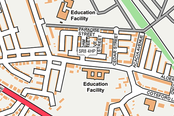 SR8 4HP map - OS OpenMap – Local (Ordnance Survey)