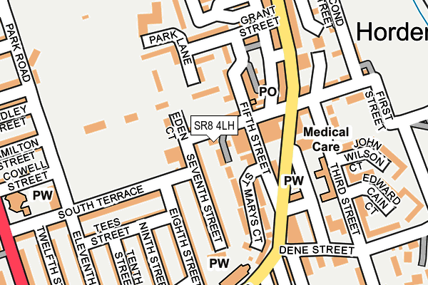 SR8 4LH map - OS OpenMap – Local (Ordnance Survey)