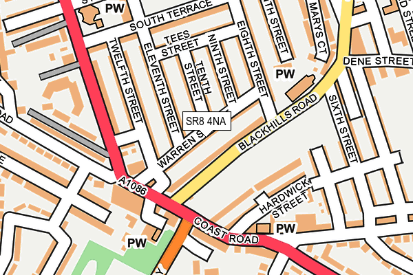 SR8 4NA map - OS OpenMap – Local (Ordnance Survey)