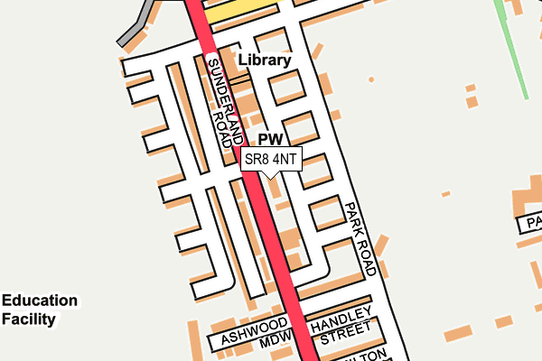SR8 4NT map - OS OpenMap – Local (Ordnance Survey)