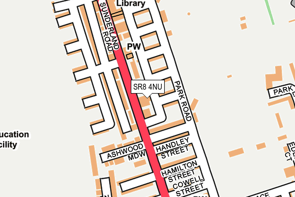 SR8 4NU map - OS OpenMap – Local (Ordnance Survey)